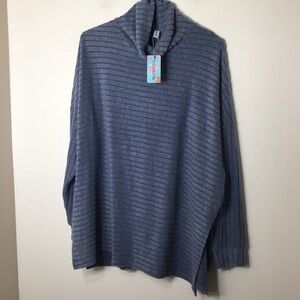 NWT Ysyokow sweater women xl blue